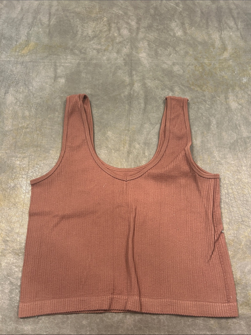 Suzette mauve ribbed seamless brami tank top